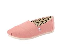 TOMS Women's Alpargata Loafer Flat, Vintage Pink Heritage Canvas, 3 UK