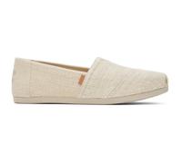 Toms - Womens Alpargata Natural Metallic Linen Stripe Us 7 / Eu 37,5
