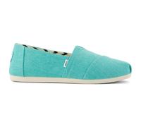 TOMS Women's Alpargata Classic Espadrille, Aqua Heritage Canvas, 6.5 UK