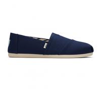 TOMS Womens Recycled Cotton Alpargata Loafer Flat, Navy, 7.5 UK
