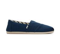 TOMS Women's Alpargata Heritage Canvas Loafer Flat, Majorca Blue, 7.5 UK