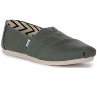 TOMS Women's Alpargata Heritage Canvas Loafer Flat, Bonsai Green, 4.5 UK