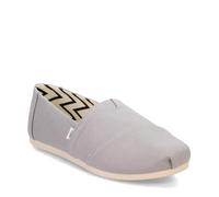 TOMS Women's Alpargata Loafer Flat, Drizzle Grey Wide Recycled Cotton Canvas, 4 UK