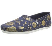 TOMS Women's Alpargata Loafer Flat, Navy Print, 4 UK