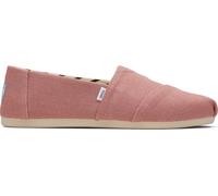 TOMS Women's Alpargata Loafer Flat, Vintage Pink Heritage Canvas, 8 UK