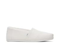 TOMS Women's Alpargata Loafer Flat, White Canvas, 6 UK