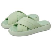 Toms Mallow Crossover Slides Womens - Green Mixed Material - Size UK 7