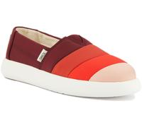 Toms Womens Alpargata Mallow Puff Ortholite Trainers In Red Mix Size UK 3 - 8