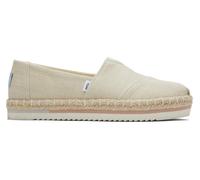 TOMS Women's Alpargata Platform Rope, Natural Heavy Twill, 3 UK