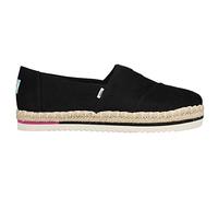 TOMS Women's Alpargata Platform Rope, Black Heavy Twill, 10 UK