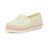 TOMS Women's Alpargata Platform Rope Platform, Natural Heavy Twill, 6.5 UK