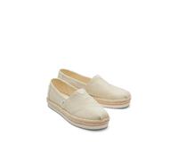 TOMS Women's Alpargata Platform Rope Platform, Natural Heavy Twill, 7 UK