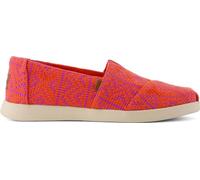 TOMS Women's, Alpargata Plus Slip-On, Flame Diamond Global Woven, 4 UK