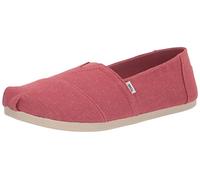 TOMS Women's Alpargata Print Glitter Loafer Flat, Pink Red, 7.5 UK