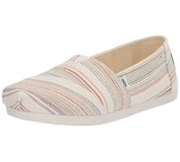 TOMS Women's Alpargata Print Loafer Flat, Natural Stripes, 3.5 UK