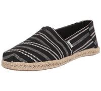TOMS Women's Alpargata Rope Loafer Flat, Black Stripe, 5 UK