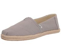 Toms Shoes Alpargata Espadrilles Recycled Vegan Elastic Gore Women's Grey UK 4 - 8