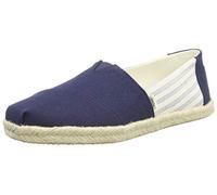 TOMS Women's Alpargata Rope Loafer Flat, Navy Stripes, 3.5 UK