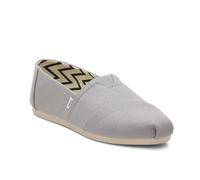 TOMS Women's Alpargata Loafer Flat, Drizzle Grey Wide Recycled Cotton Canvas, 7.5 UK