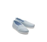 TOMS Women's Alpargata Loafer Flat, Pastel Blue Washed Denim, 4 UK