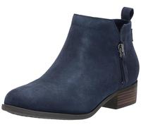 TOMS Women's Dahlia Ankle Boot, Navy Suede/Heritage Canvas, 6.5 UK