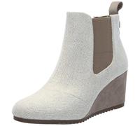 TOMS Women's Bailey Ankle Boots,Suede/Textile/Leather - Booties for Women, Dune Cozy Herringbone, 7.5 UK