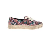 TOMS Women's Beachside Woven/Fray Black Sneakers | Casual Shoes