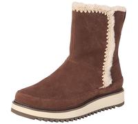 TOMS Women's Bergen Snow Boot, Water Resistant Oak Brown Suede, 3 UK