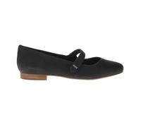 TOMS women's Bianca Mary Jane Flat, Black Leather, 7 UK