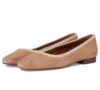 TOMS Women's Briella Ballet Flat, Brown Sugar Suede/Deco Stitch, 3.5 UK