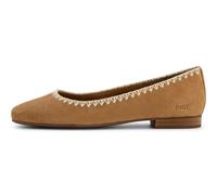 TOMS Women's Briella Ballet Flat, Brown Sugar Suede/Deco Stitch, 4.5 UK