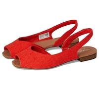 Toms Women's Briella Slingback Ballet Flat, Flame, 8 UK