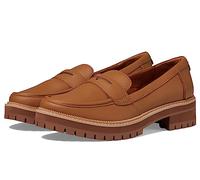 Toms Womens Cara Slip On Lug Sole Casual Loafers, Tan Leather, 10