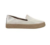 TOMS Womens Carolina Espadrille Slip On Flats Casual - Black, Beige, 4 UK
