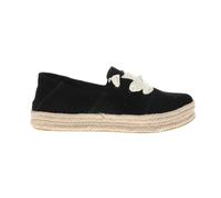 TOMS Womens Carolina Lace Up Sneakers Shoes Casual - Black, Blk Suede, 6.5 UK
