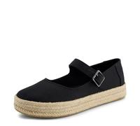 TOMS Women's Carolina Mary Jane Flat, Black, 4.5 UK