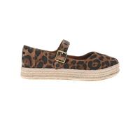 TOMS Women's Carolina Mary Jane Flat, Brown Sugar Leopard, 3 UK