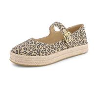 TOMS Women's Carolina Mary Jane, Oatmeal Small Leopard Spots, 7.5