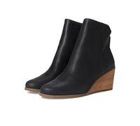 TOMS Women's Casey Fashion Boot, Black Leather, 7 UK