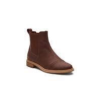 Toms Charlie Leather Womens Boots | Slip On Shoes | Chestnut | UK Size 8