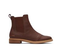TOMS Women's Charlie Chelsea Boot, Chestnut Leather, 4 UK