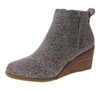 TOMS Women's Clare Ankle Boot, Macadamia Mini Cheetah Suede, 6 UK