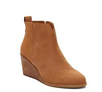TOMS Women's Clare Ankle Boot, Tan Leather/Suede, 6 UK