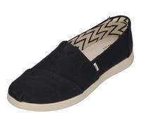 Toms Alpargata Plus Heritage Canvas Women's Black Espadrilles UK 7