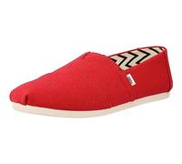 Toms Alpargata 100% Cotton Men's Red Espadrilles UK 10