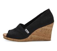 TOMS Women's Classic Wedge Sandal, Black, 5.5 UK