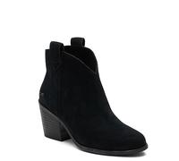 Toms Constance Womens Designer Fashion Suede Leather Ankle Heels Boots Black