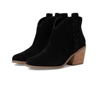TOMS Women's Constance Ankle Boot, Black Suede/Braid, 6 UK
