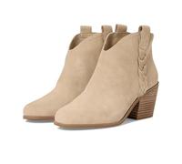 TOMS Women's Constance Western Boot, Oatmeal Suede, 7 UK