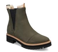TOMS Women's Dakota Chelsea Boot, Water Resistant Tarmac Olive Oiled Nubuck, 4 UK